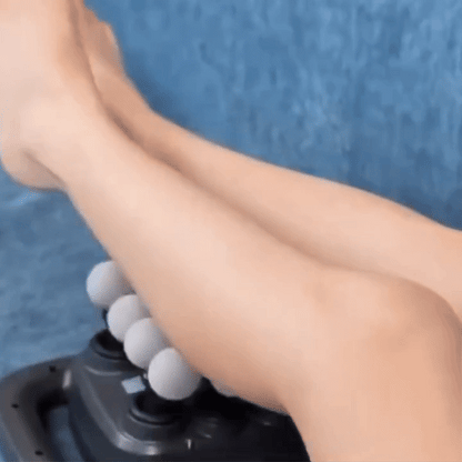 SYNXIN massage gun: 6 heads, cordless, LED, and powerful; tension relief and muscle recovery.