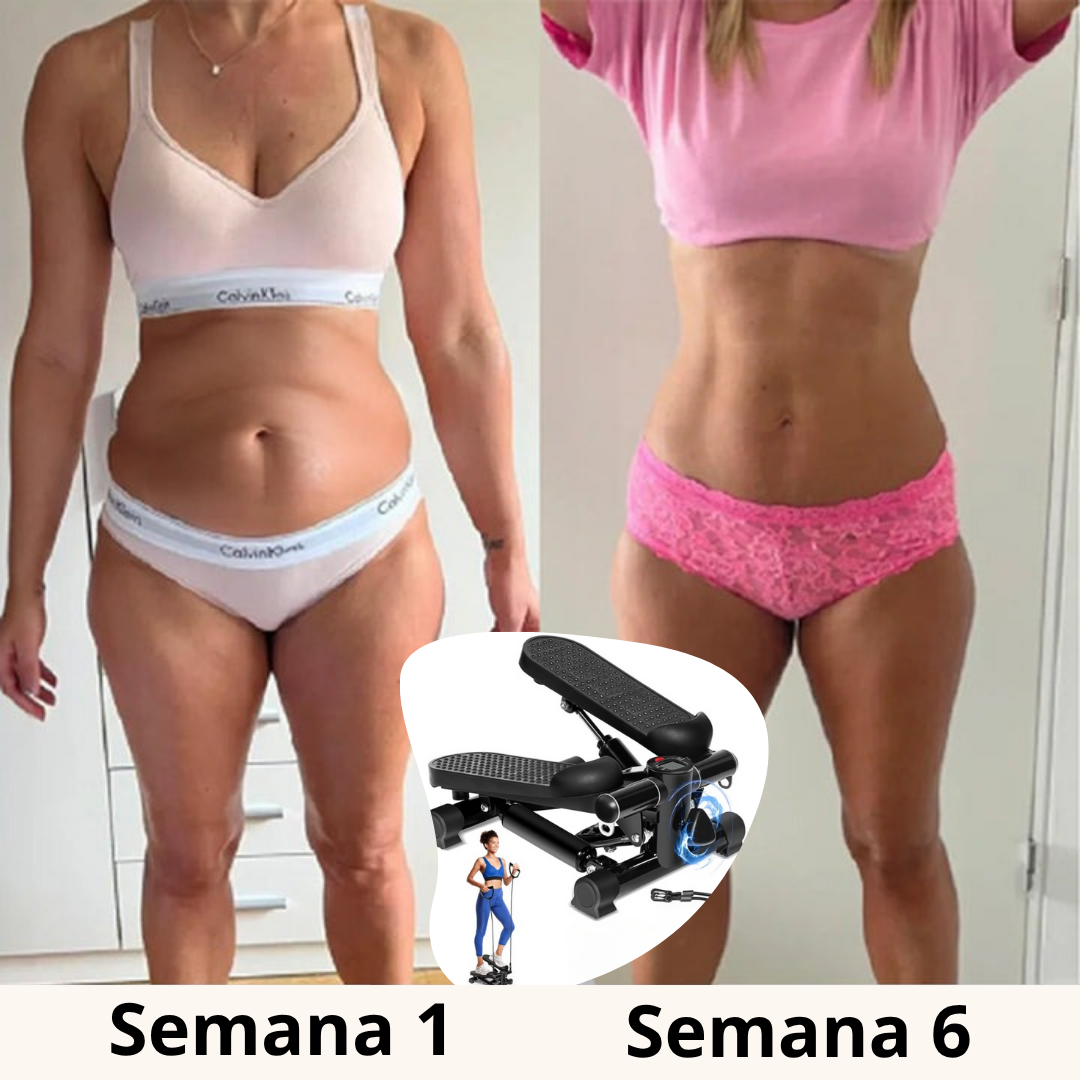SYNXIN stepper 2 en 1 - entrenamiento de fuerza para piernas, brazos y glúteos con pantalla LCD